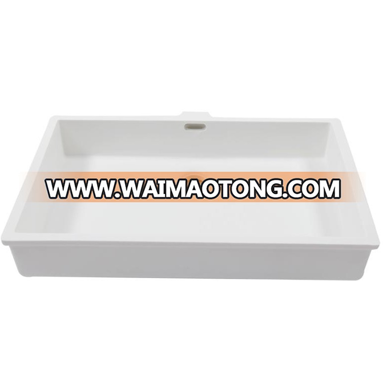 rectangular undermount custom size bathroom basin