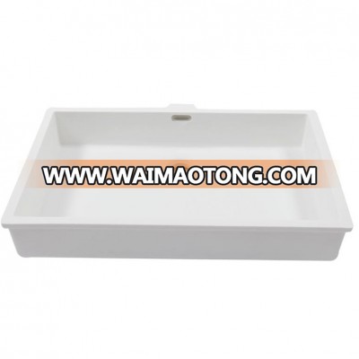 rectangular undermount custom size bathroom basin