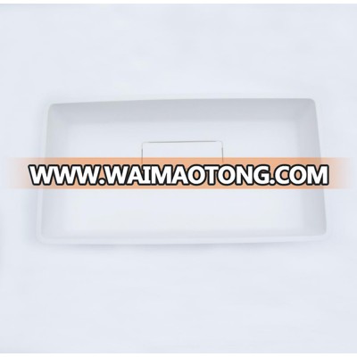 rectangular artificial stone sanitary ware basin in bathroom